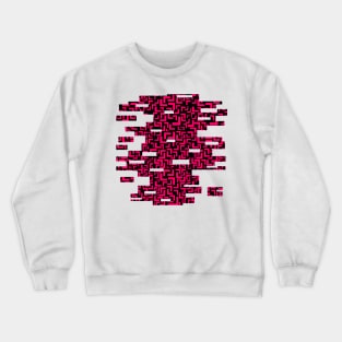 Glitches in the Void, Pink Crewneck Sweatshirt